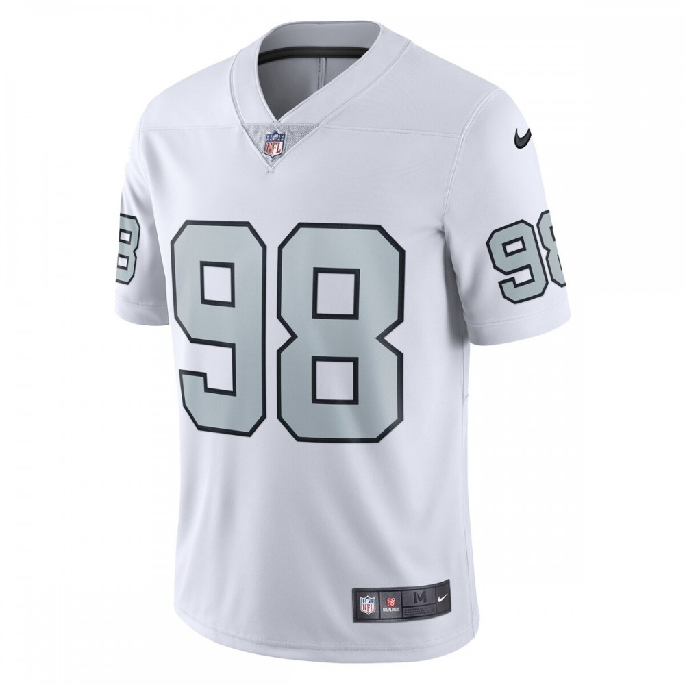 Maxx Crosby Las Vegas Raiders Nike Alternate Vapor Limited Jersey - White-GridironStore